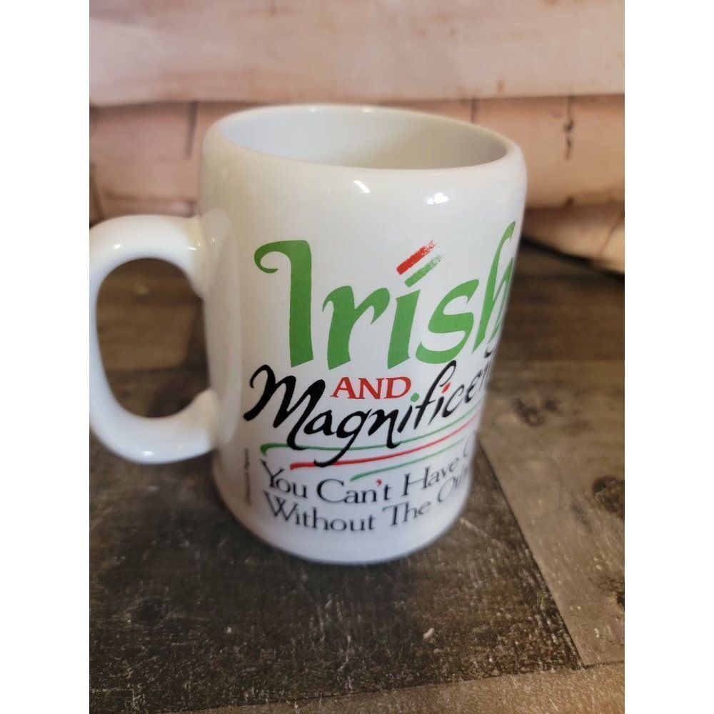 Peacock papers Irish and magnificent mug St‎ Patrick's Day cup decor figure